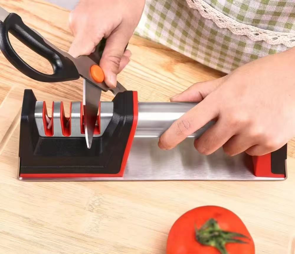 Manual rapid knife sharpener