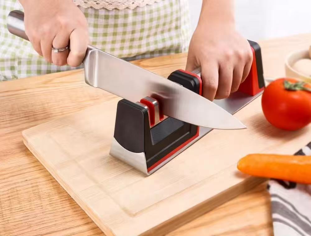 Manual rapid knife sharpener