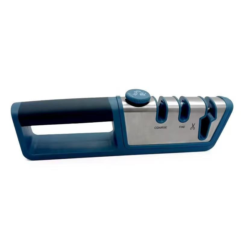 Adjustable-angle multi-functional knife sharpener