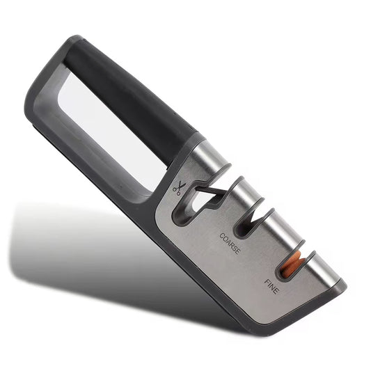 Adjustable-angle multi-functional knife sharpener
