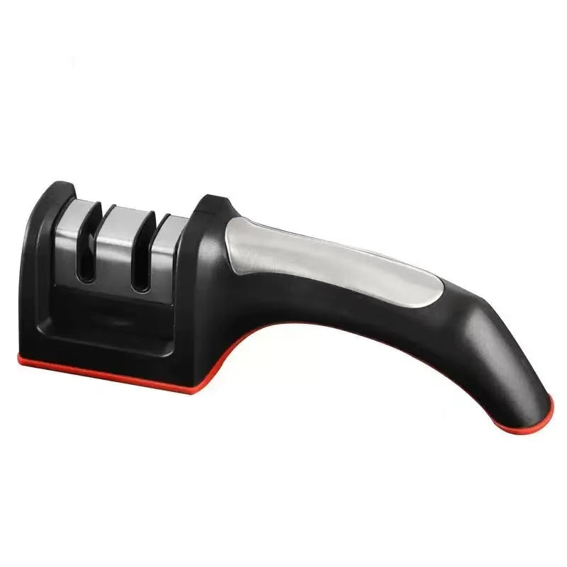Manual rapid household knife sharpener