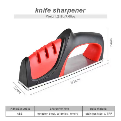 TPR Handle Multi-functional Handheld Knife Sharpening Tool
