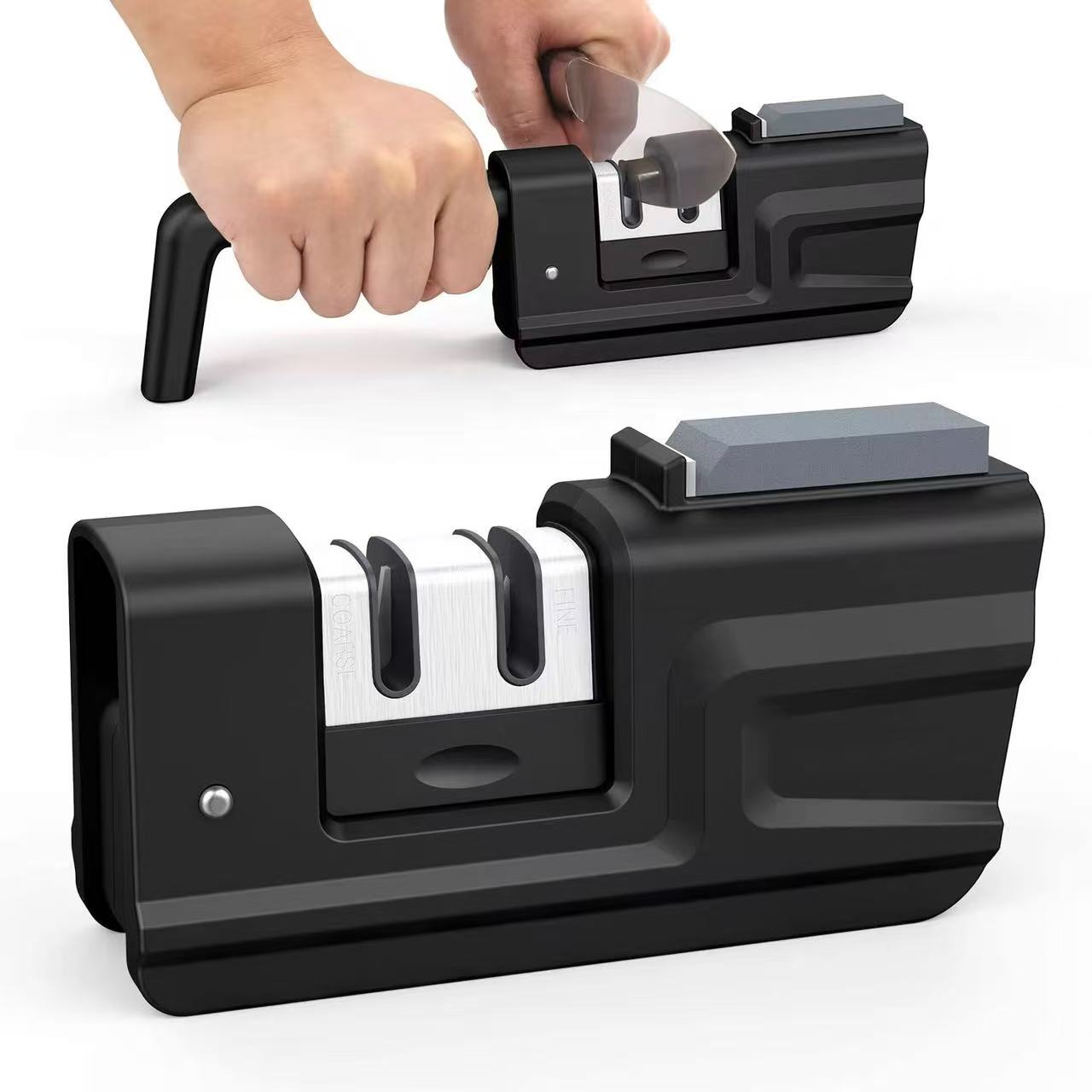 Foldable multi-functional knife sharpener
