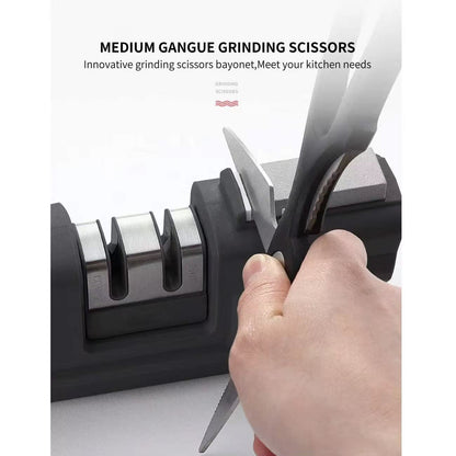 Foldable multi-functional knife sharpener