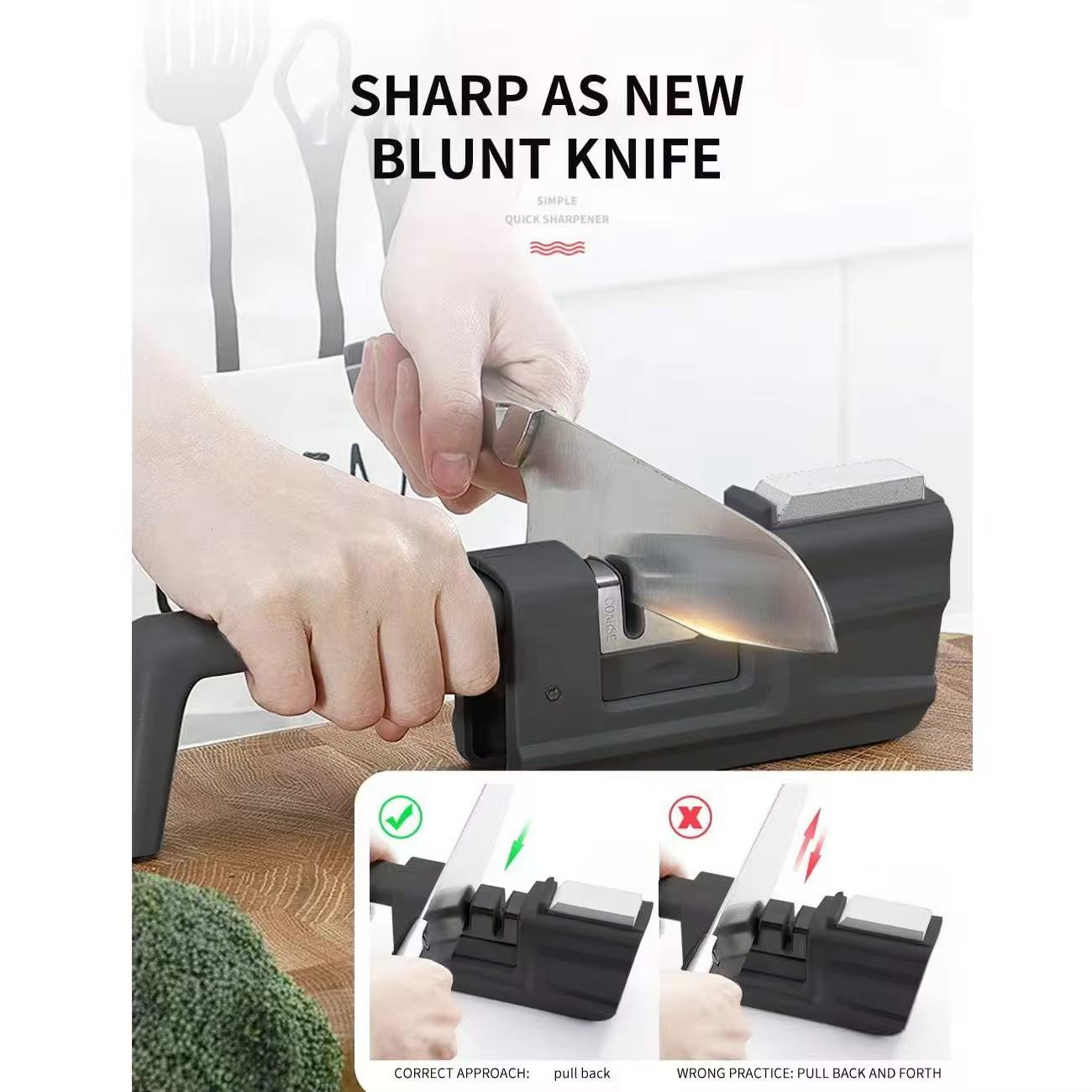 Foldable multi-functional knife sharpener