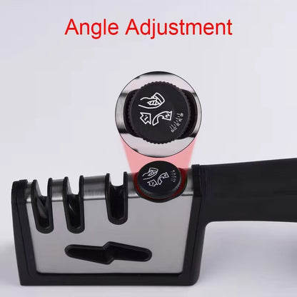 Four-section multi-functional rapid knife sharpener