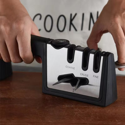 Four-section multi-functional rapid knife sharpener