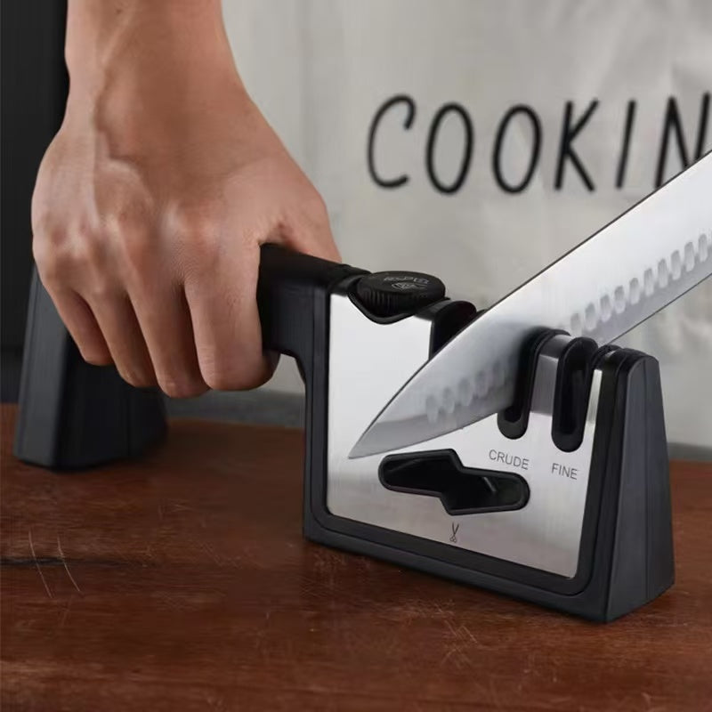 Four-section multi-functional rapid knife sharpener