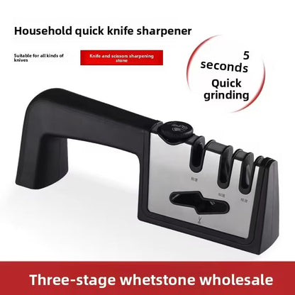 Four-section multi-functional rapid knife sharpener
