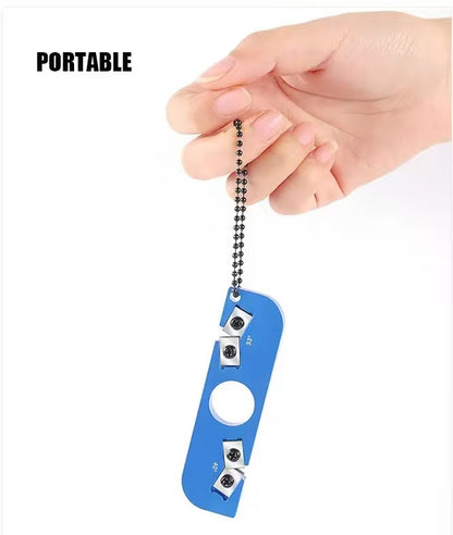 Portable outdoor knife sharpener