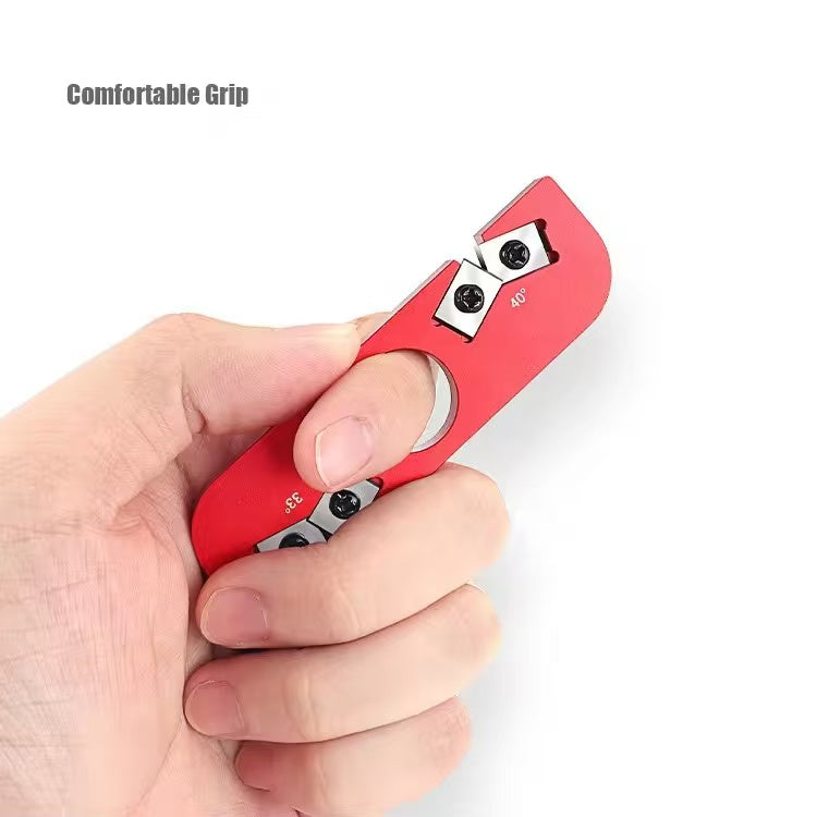 Portable outdoor knife sharpener