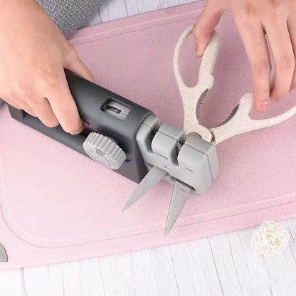Adjustable and extendable multi-functional knife sharpener