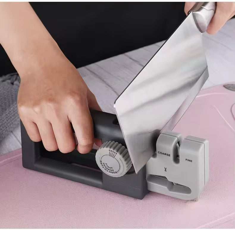 Adjustable and extendable multi-functional knife sharpener