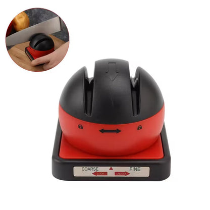 Bottom suction knife sharpener