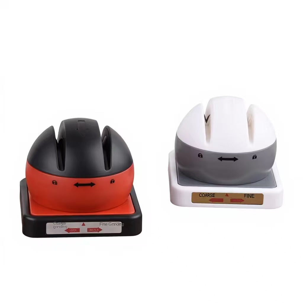 Bottom suction knife sharpener