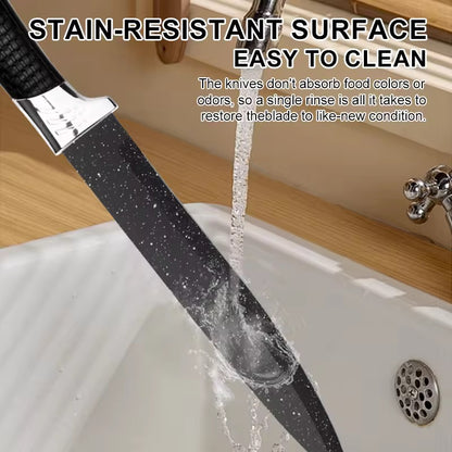 Stainless steel kitchen household knife set - 6-piece set