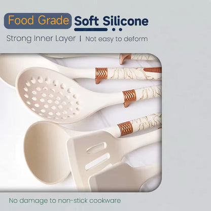 Food-grade high-temperature-resistant silicone kitchenware set - 7-piece set