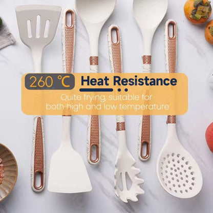 Food-grade high-temperature-resistant silicone kitchenware set - 7-piece set