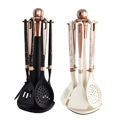 Food-grade high-temperature-resistant silicone kitchenware set - 7-piece set