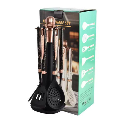 Food-grade high-temperature-resistant silicone kitchenware set - 7-piece set