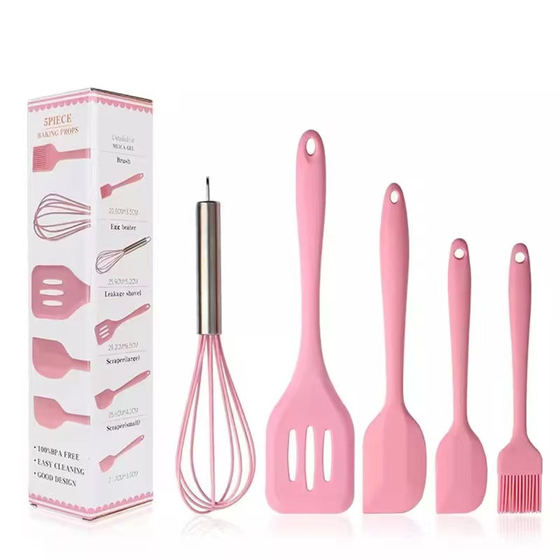 Food-grade silicone baking tool set - 5-piece set