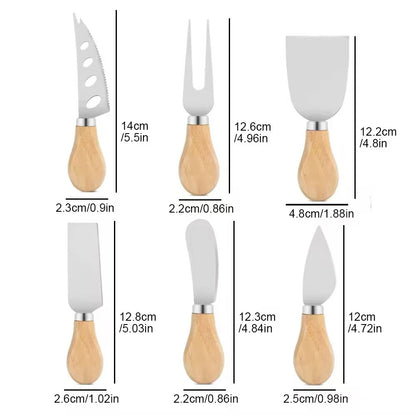 Stainless steel cheese knife set, cheese, milk and butter baking tool set