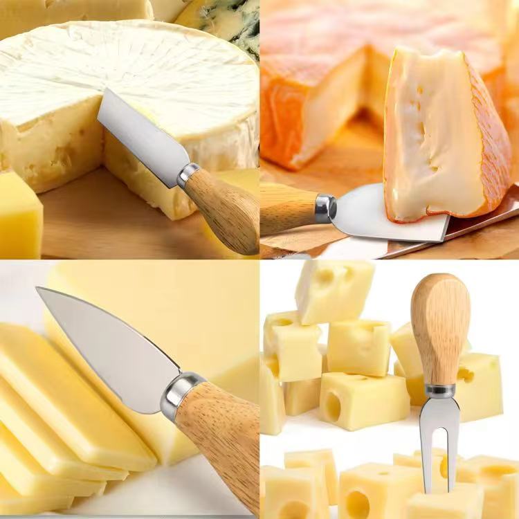 Stainless steel cheese knife set, cheese, milk and butter baking tool set