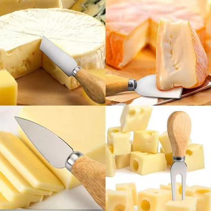 Stainless steel cheese knife set, cheese, milk and butter baking tool set