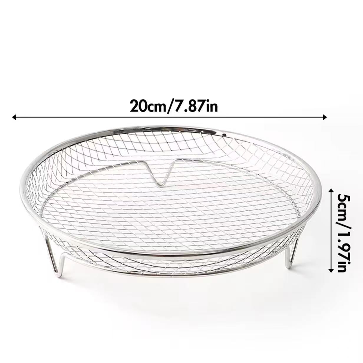 Special accessories for multi-functional air fryer, 304 stainless steel baking rack, fruit and vegetable utensil filter rack, dehydration rack