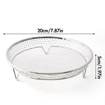 Special accessories for multi-functional air fryer, 304 stainless steel baking rack, fruit and vegetable utensil filter rack, dehydration rack