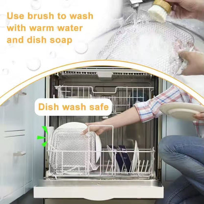 Special accessories for multi-functional air fryer, 304 stainless steel baking rack, fruit and vegetable utensil filter rack, dehydration rack