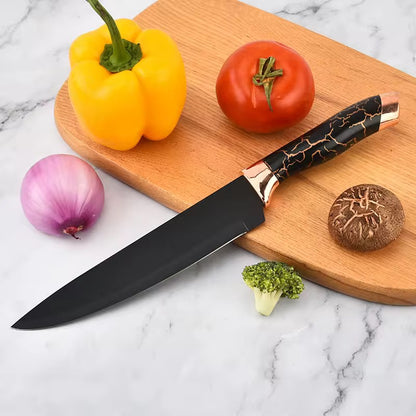 Stainless steel kitchen knife set - 6-piece set
