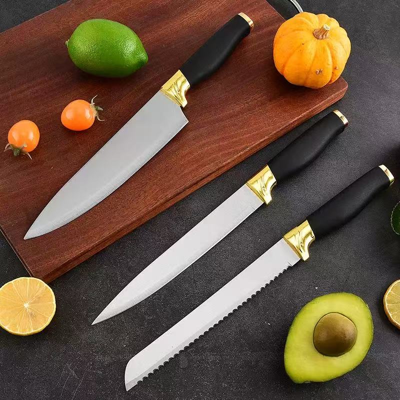 Stainless steel kitchen knife set - 7-piece set