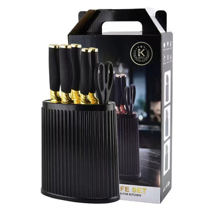 Stainless steel kitchen knife set - 7-piece set