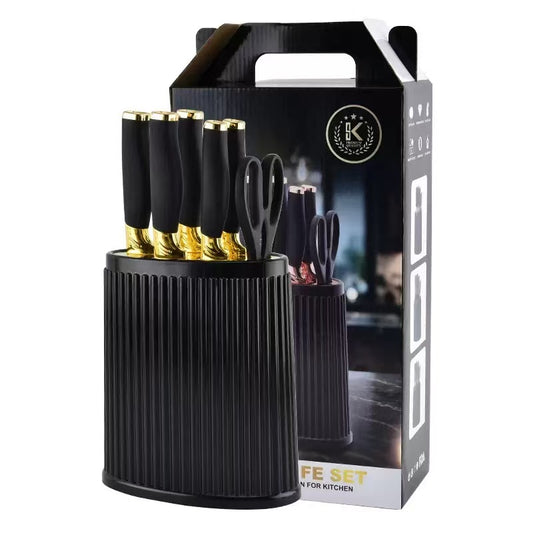 Stainless steel kitchen knife set - 7-piece set