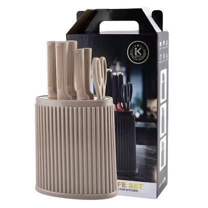 Stainless steel kitchen knife set - 7-piece set