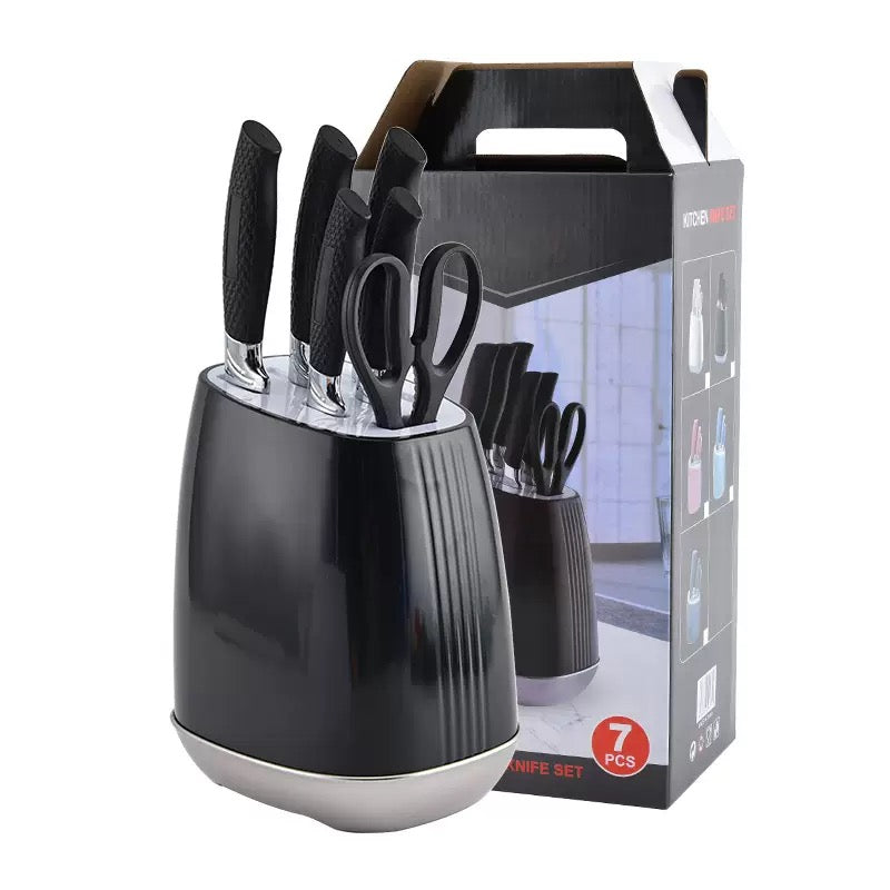 Stainless steel kitchen knife set - 7-piece set
