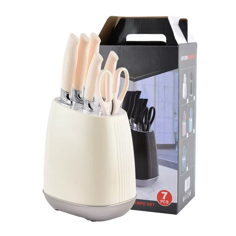 Stainless steel kitchen knife set - 7-piece set