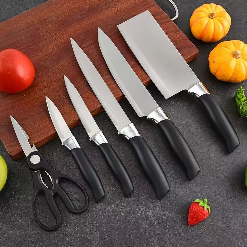 Stainless steel kitchen knife set - 7-piece set