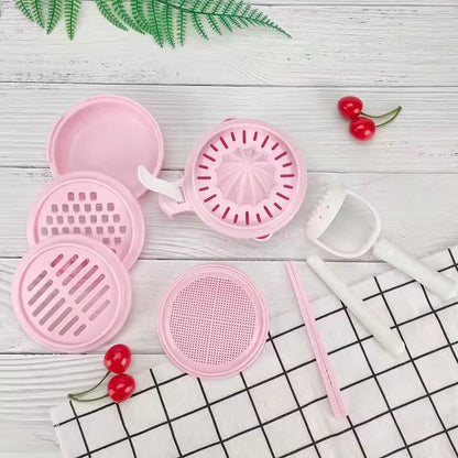 Baby complementary food preparation set, fruit and vegetable puree grinder, grinding bowl