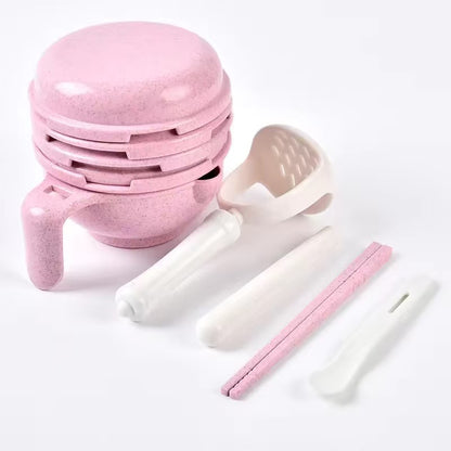 Baby complementary food preparation set, fruit and vegetable puree grinder, grinding bowl