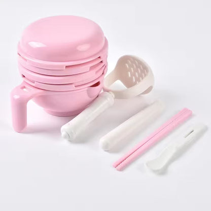 Baby complementary food preparation set, fruit and vegetable puree grinder, grinding bowl