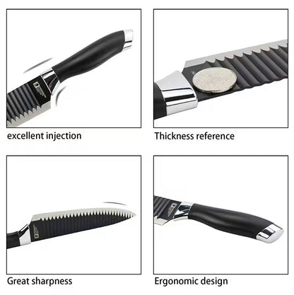 Stainless steel kitchen knife set - 7-piece set