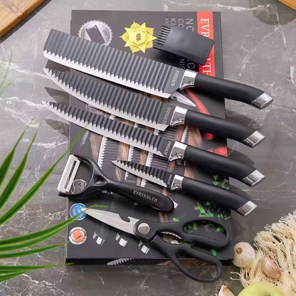 Stainless steel kitchen knife set - 7-piece set
