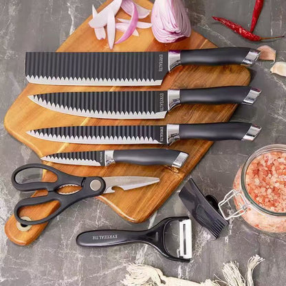 Stainless steel kitchen knife set - 7-piece set