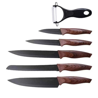 Stainless steel kitchen knife set - 6-piece set