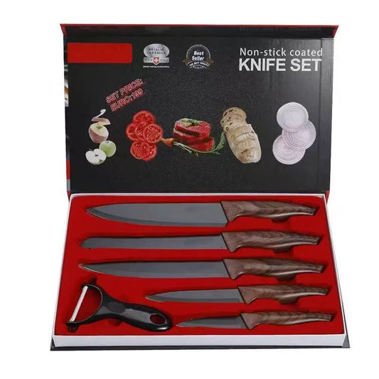 Stainless steel kitchen knife set - 6-piece set