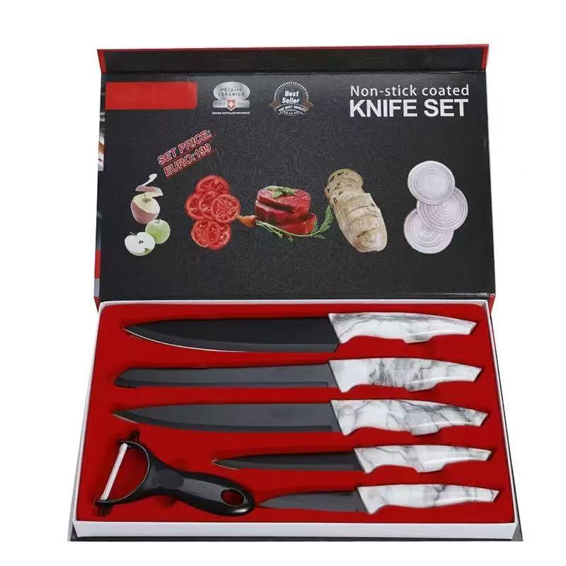 Stainless steel kitchen knife set - 6-piece set