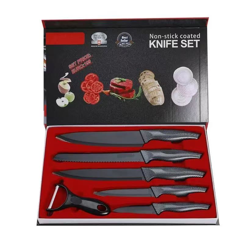 Stainless steel kitchen knife set - 6-piece set