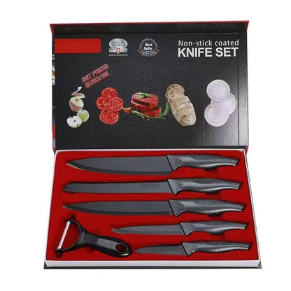 Stainless steel kitchen knife set - 6-piece set